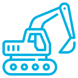 icon of a trackhoe
