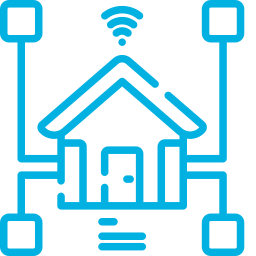 icon of wifi in a house